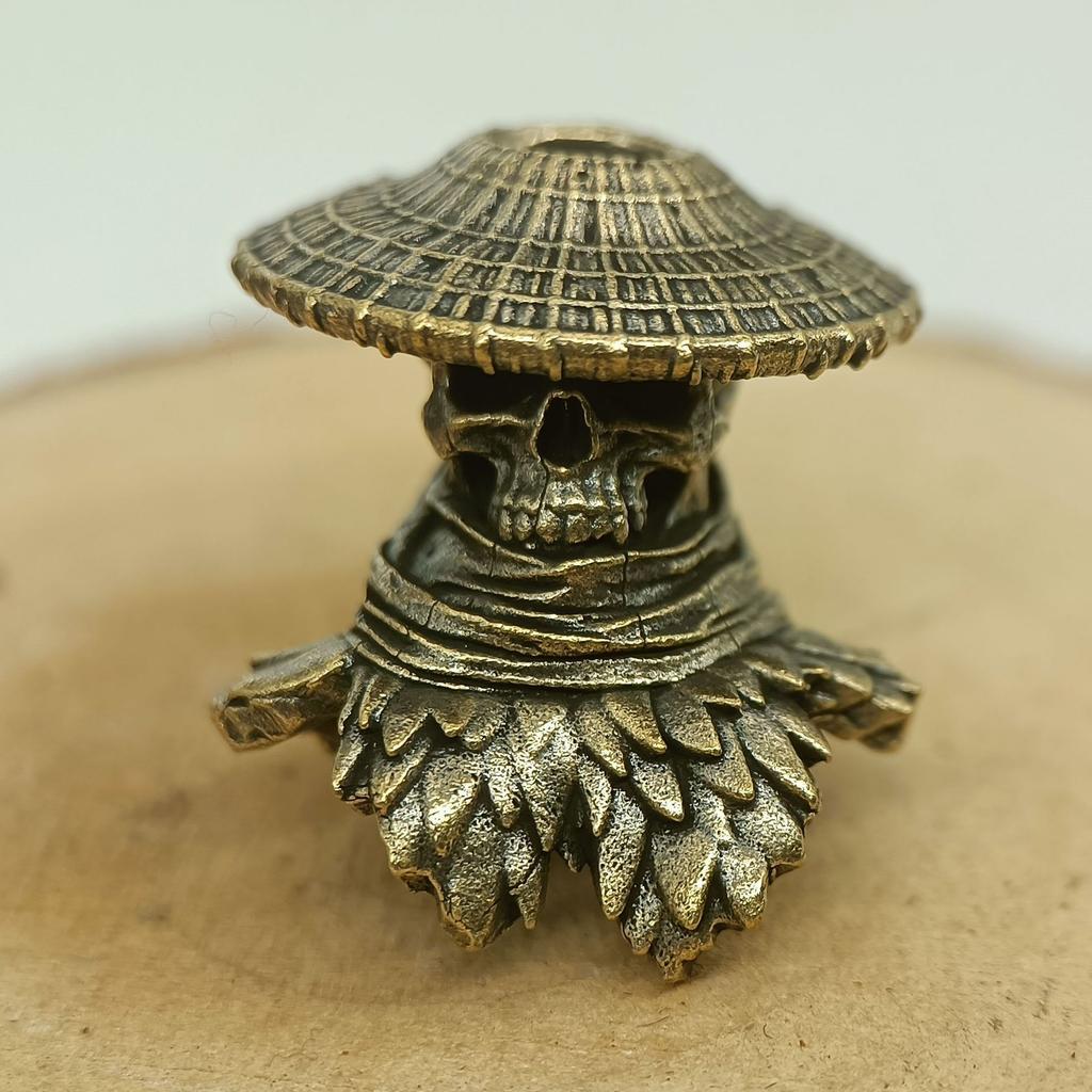 Brass Skeleton Hero DIY Keychain Car Keychain Bag Accessories Pendant Interesting Decorations