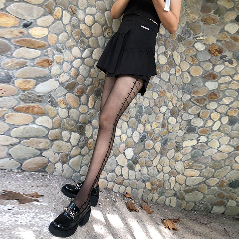 Чулки Клубное Платье Наряд Линейка Женские Чулки Ажурные Колготки Бодистокинги С Принтом Колготки