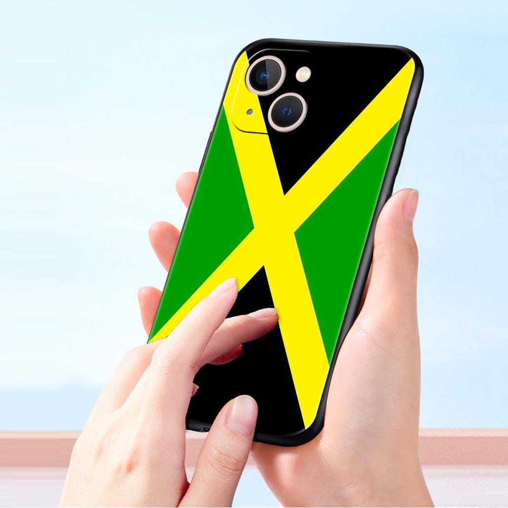 Чехол для телефона с флагом Ямайки для iPhone 16e 15 14 13 12 11 Pro Max XS X XR SE 7 8 Plus, чехол iPhone 16, мягкий чехол из ТПУ