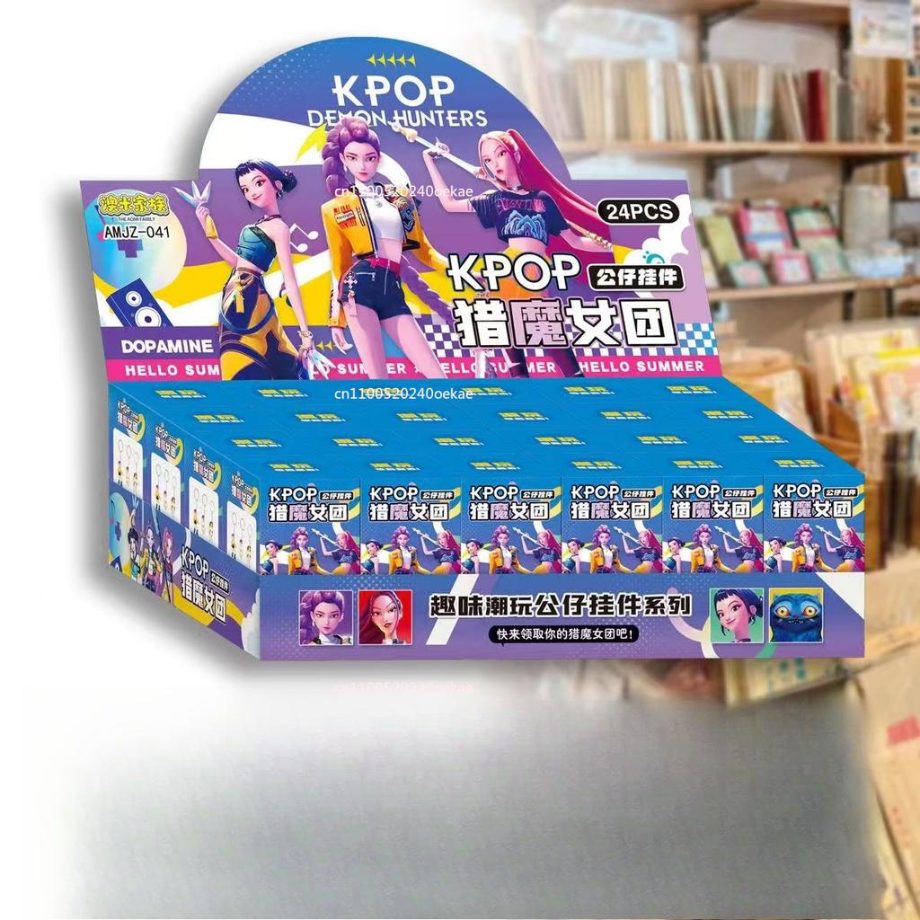 24 шт._% Случайная слепая коробка Аниме K-pop Демон Хантерс Девичья группа RUMI MIRA ZOEY Фигурка Экшн ПВХ Модели Игрушка Украшения Подарки