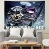 Murder Drones Tapestry for Bedroom Aesthetic Classroom Tapestries Wall Hanging for Living Room Dorm Office,Ideal Creative Gift