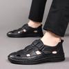 Men's Hollow Out Closed Toe Sandals Large Size 47-48 Thick Sole Summer Casual Footwear