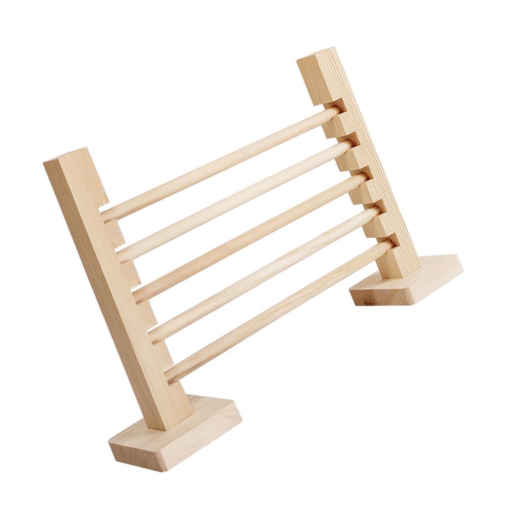 Natural Wooden Hurdle Wooden Jump Bar Toy for Small Animal Mouse Hurdle Hamster Rabbit Jump Cage Obstacle