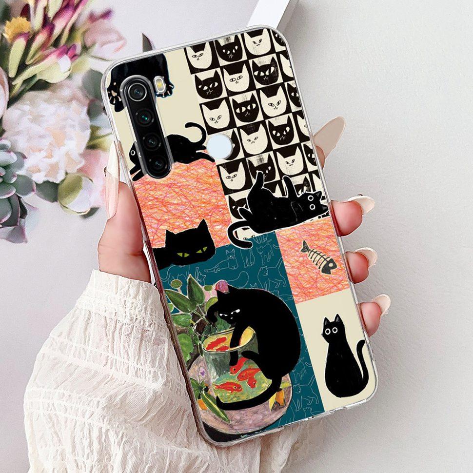 6.3" Silicone Case For Xiaomi Redmi Note 8 Soft TPU Cute Patterned Cover Case For Redmi Note 8  Note8 Protective Shell Bumper