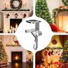 Fireplace Stocking Hook Mantle Garland Hanger Strong Load-bearing Adjustable Design Heavy Duty 2-in-1 Stocking Garland Holder