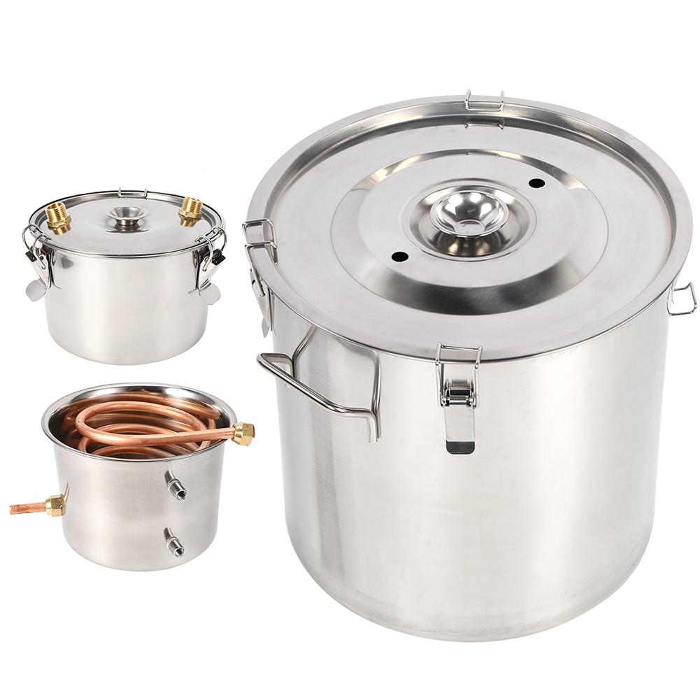 Система дистилляции из 3 горшков, небольшой набор для домашнего пивоварения, оборудование для приготовления вина, дистиллятор для воды