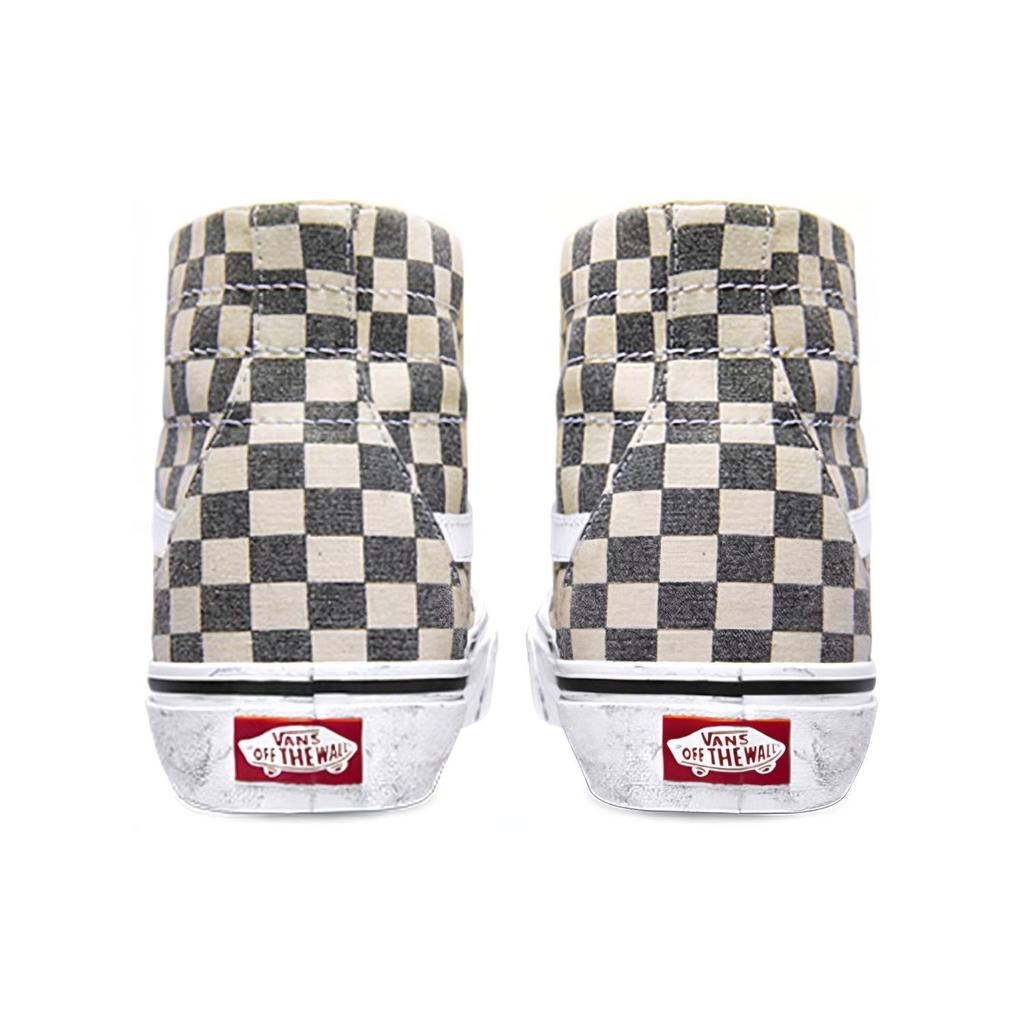Vans Sk8 Hi Tapered Washed Asphalt True White Шахматка VN0A4U16HQE