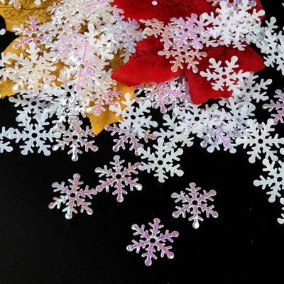 Рождественские снежинки, конфетти, елочные украшения, рождественские подарки, снежинки, аксессуары, своими руками, рождественские украшения ручной работы