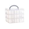 1Pcs Three-Layer Detachable Transparent Plastic Jewelry Storage Box