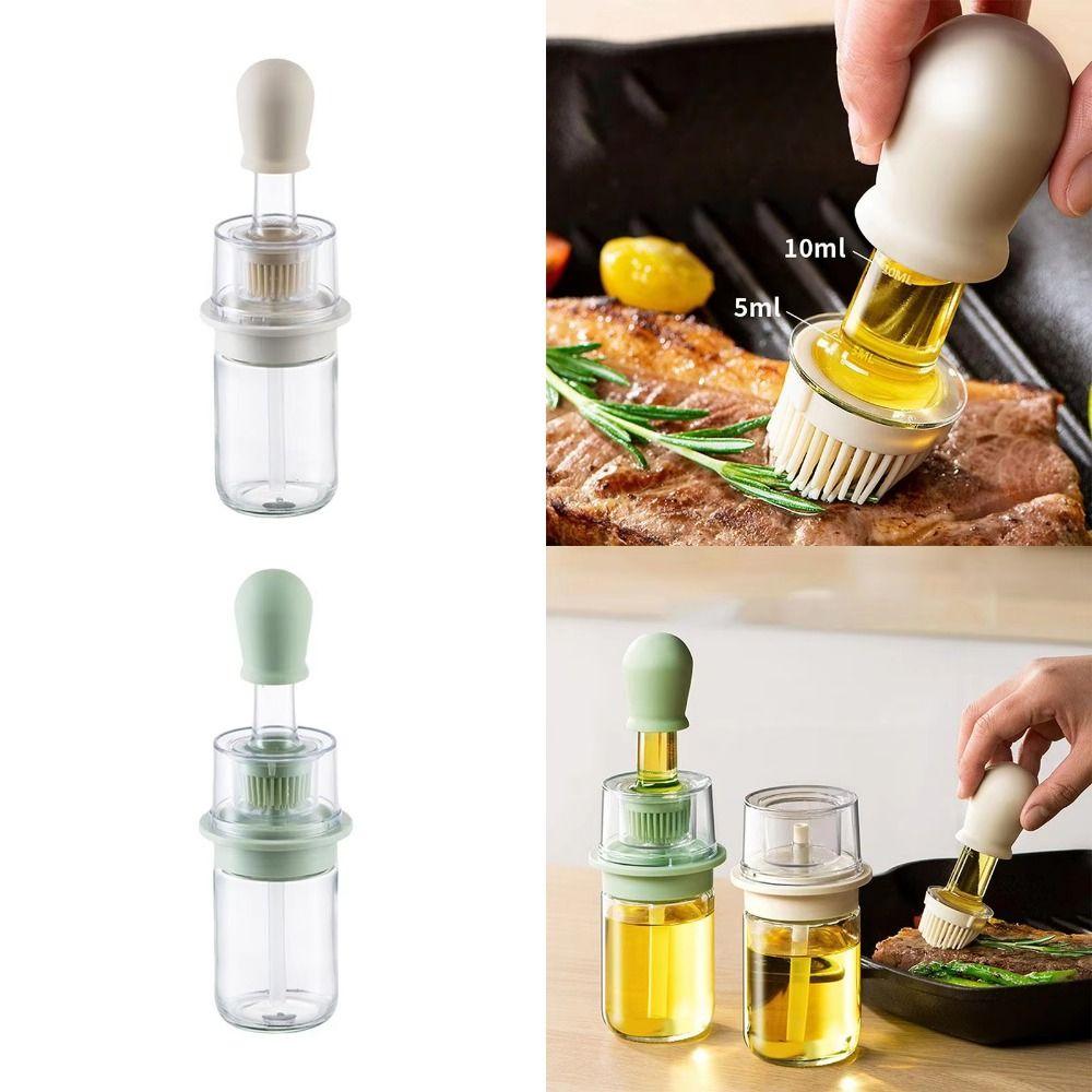 2 in 1 Measuring Oil Bottle Heat Resistant Barbecue Spray Bottle Kitchen Oil Bottle Kitchen