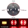 12V-24V 20LED Tail Light Rear Brake Stop Light Turn Signal Lamp Round Hamburger Bulb Fit Car Truck Lorry Van Trailer 3 Functions