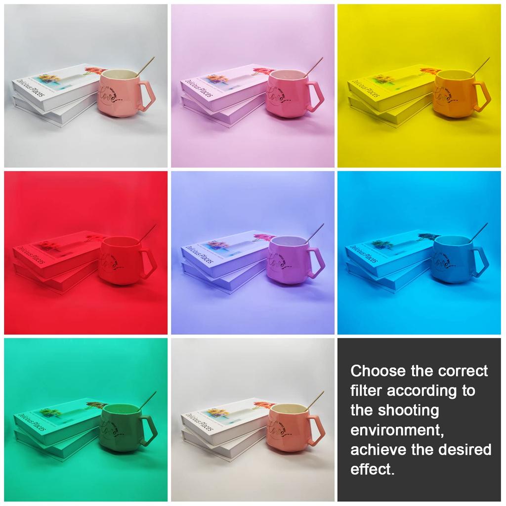 14 шт. 7 цветов корректирующий гель светофильтр ПВХ гель светофильтр цветной накладной прозрачный цветной светофильтр пластиковый лист для