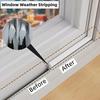1 Roll 100/300/500CM Window Sealing Strip Self-Adhesive Weather Stripping Soundproofing Noise Cancelling Door Seal Strip Winter Insulation Tape