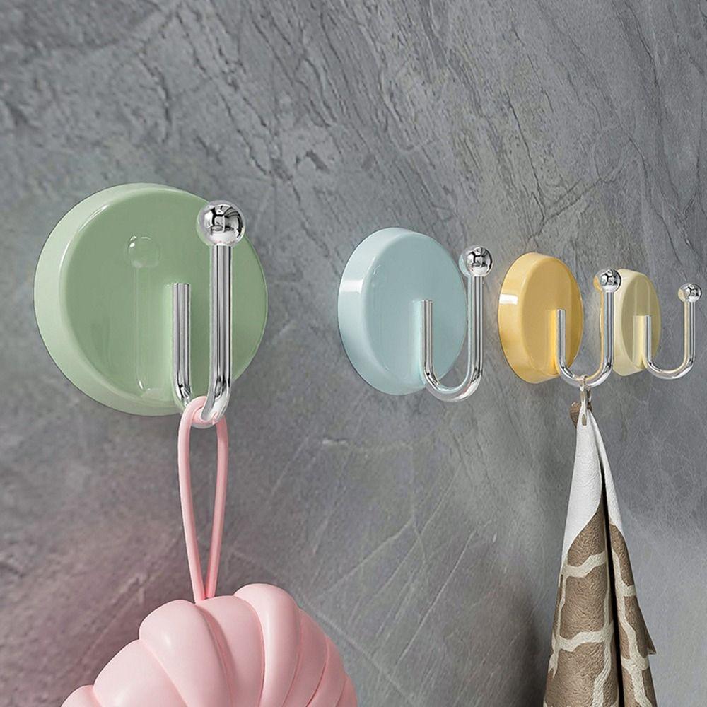 Plastic Key Hanger Self Adhesive Sticky Hook Creative Wall Hanging Hook  Bathroom