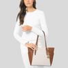 Michael Kors Mk Charlotte Монограмма Дорожная Сумка-Тоут на Молнии Женская тоут Ванильный 35T0GCFT3B-VANILLA