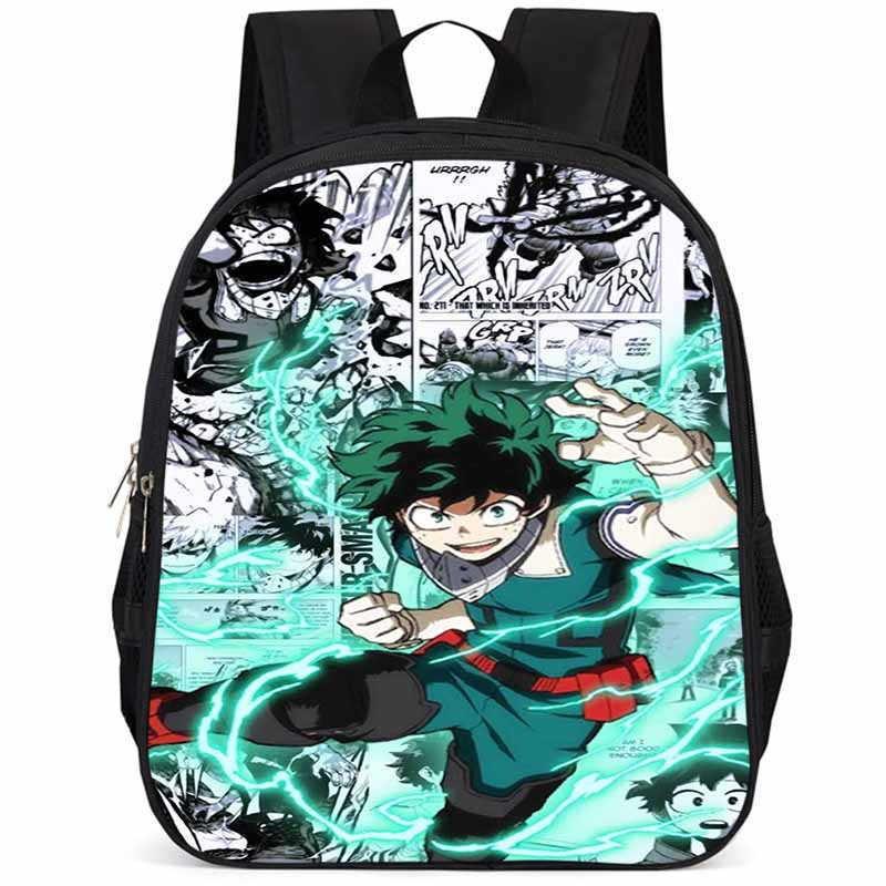 My Hero Academia 15-inch Large Capacity Lightweight Oxford School Backpack For Kids