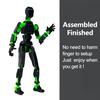 3D Printed Robot Action Figure with Accessories Movable Joints Robot