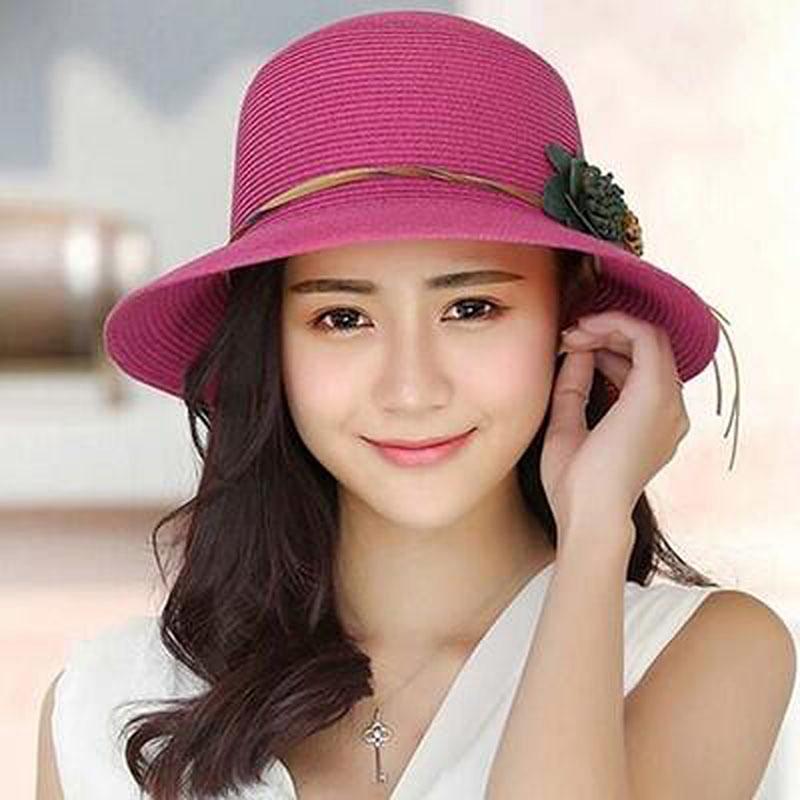 2025 Весна Лето Пляжная Шляпа Большие Поля Льняная Цветочная Соломенная Шляпа Уличная Женская Солнцезащитная Шляпа