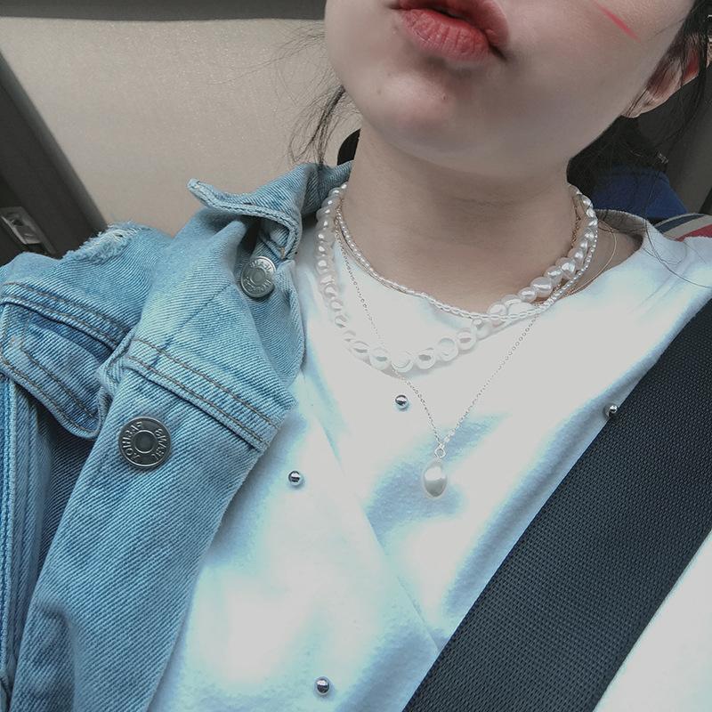 Многослойное ожерелье из натурального пресноводного жемчуга в стиле барокко, обернутое золотом 14 карат, женское ожерелье с феей Хепберн, цепочка на воротник