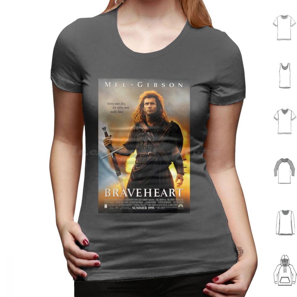 Футболка Braveheart Хлопок Мужская Женская Печать DIY Уоллес Храброе Сердце Мел Шотландское Нагорье Уильям Уоллес Каждый Человек Умирает