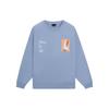 Li Ning Skateboard Series Logo Print Letter Round Neck Pullover Loose Hoody Unisex Hoody Soft-Gray-Blue AWDS911-1