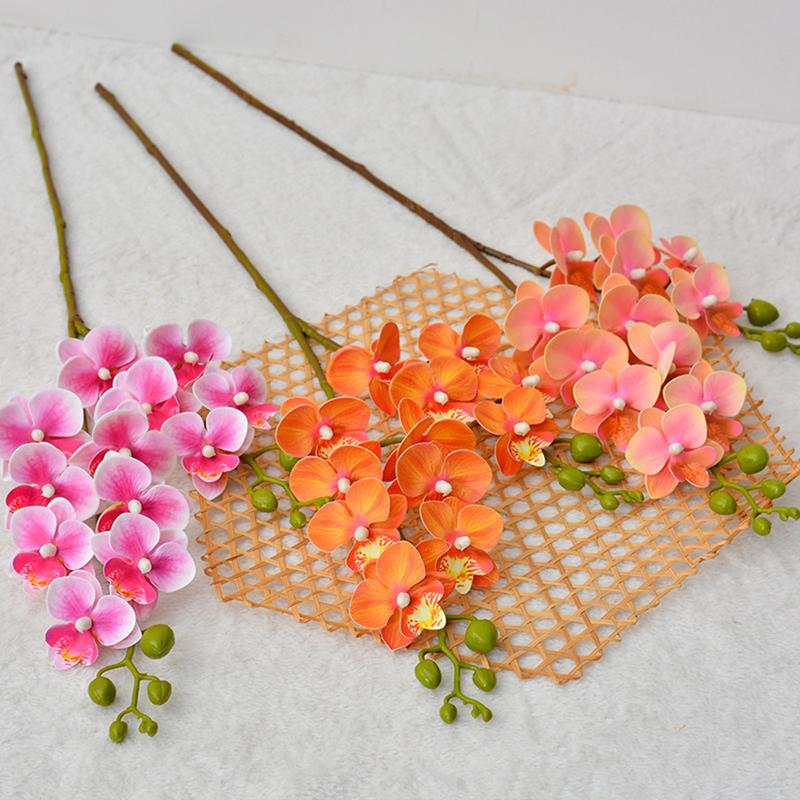 Artificial Phalaenopsis Fake Flower Branches Home Decoration Wedding Floral Materials Banquet Event Props