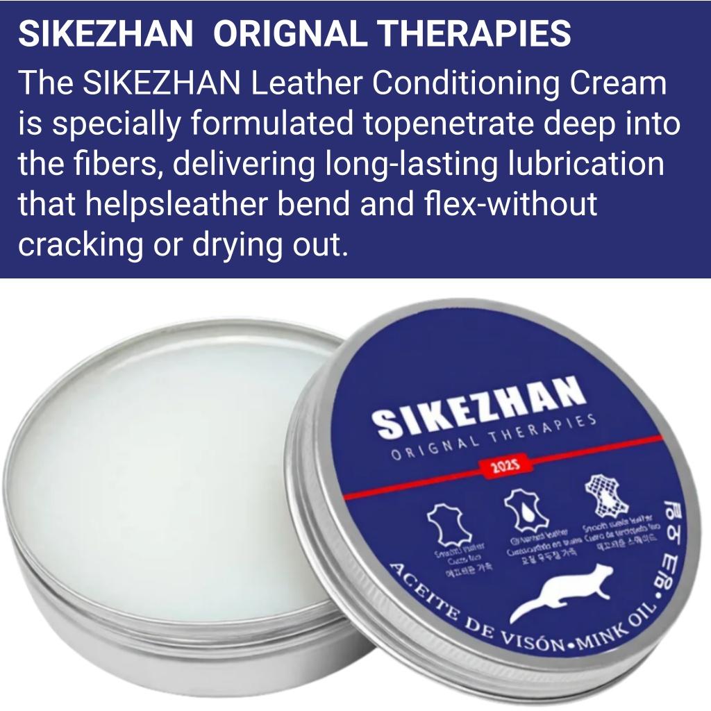 Natural Leather Care Balm | Mink Oil Conditioner Cream | Odorless Protector for Shoes Bags Sofa Furniture, Anti-Crack Polish