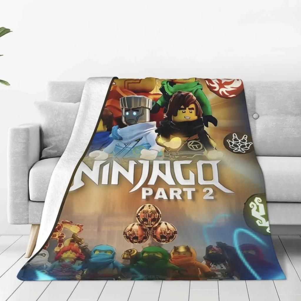 Плед N-ninjagos Фланелевый Забавный Теплый Пледы для Покрывала Лето