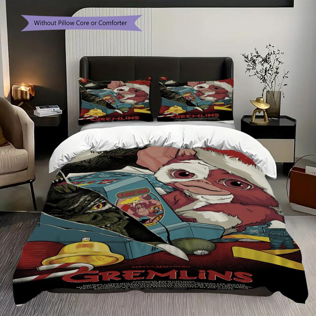 Gremlins 35Th Anniversary Special Edition Threepiece Set 1 Duvet Cover 2 Pillowcase Without Core Soft And Comfortable
