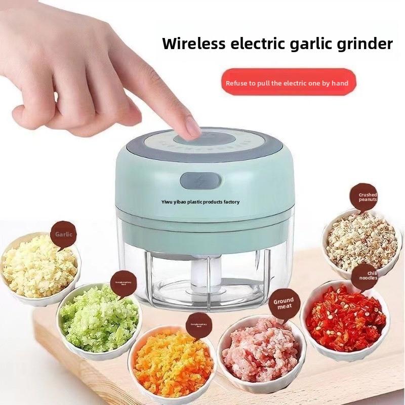 Mini Electric Garlic Masher, Wireless Electric Garlic Beater, Garlic Puller, Garlic Puree, Garlic Press Machine, Household Garlic Masher