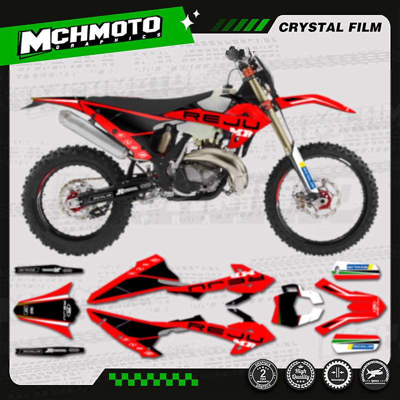 MCHMFG Team Graphics Backgrounds Decals Stickers Kit For RIEJU MR 300 Number Name ize 004