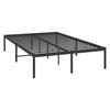 Metal Bed Frame Black 120 x 190 cm