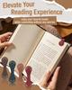 5 шт. Магнитные закладки и скрепки для книг в винтажном стиле из ПУ, Клипсы для позиционирования страниц, Подходят для любителей книг, учителей, студентов