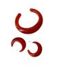 Серьги-гвоздики в форме буквы С из красной смолы, браслет, женские, ретро, легкие, роскошные, модные, универсальные серьги