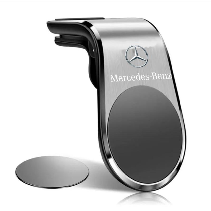 EZB2 2025 Hot Car Logo Mobile Metal Magnetic Car Phone Holder Accessories For Mercedes Benz W212 W213 W205 AMG W177 V177 W247 W176 GL