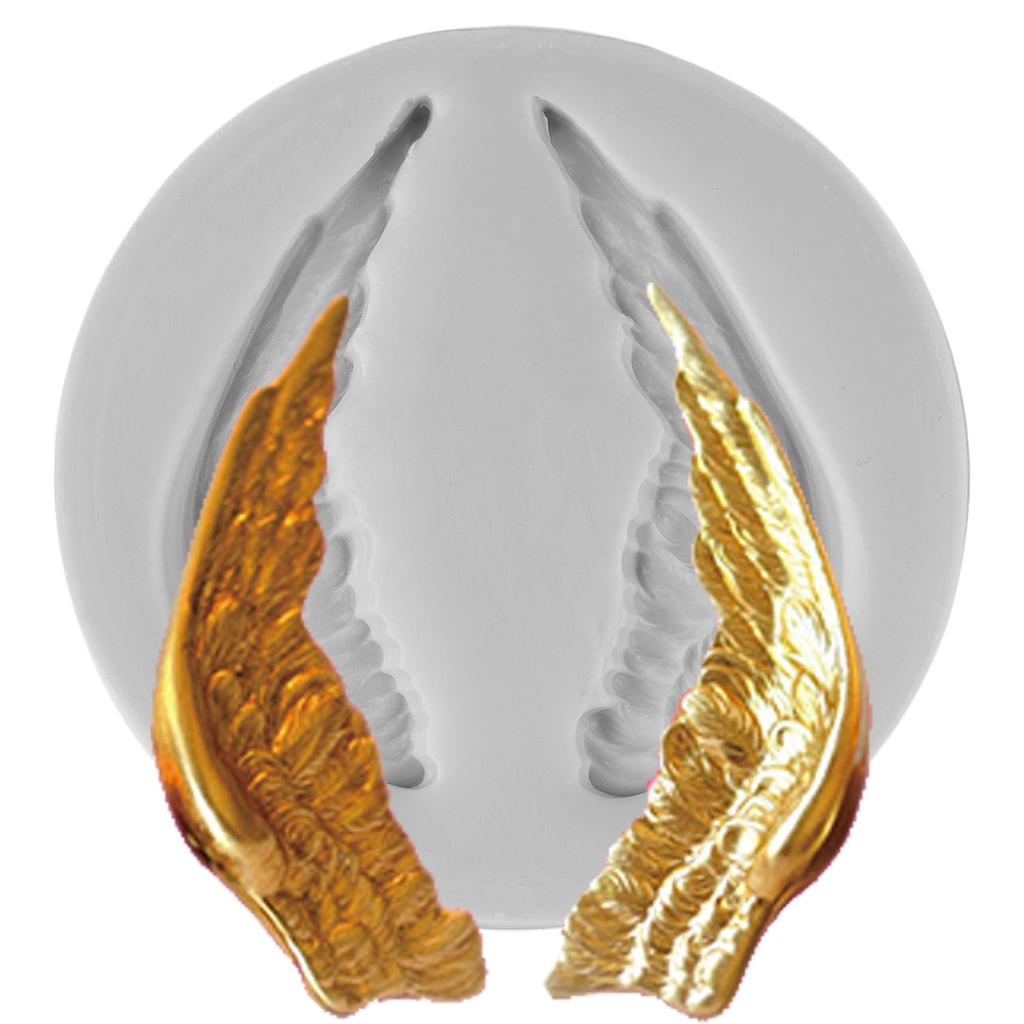 Крылья ангела, силиконовые формы для помадки для украшения торта, топпер для кексов, конфеты, шоколадная жвачка, паста, формы из полимерной глины