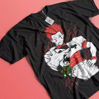 Хисока Футболка Хантер х Хантер Манга Полоска HXH Аниме Подарок Унисекс Футболка Все Размеры