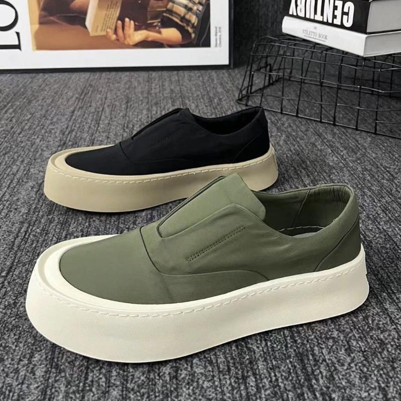 2024 Новые мужские туфли слипоны на платформе, Высококачественная мужская повседневная обувь, Удобная обувь для ходьбы на открытом воздухе, Роскошные мужские кроссовки