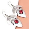 925 Mozambique Silver Sterling Garnet Earring Gemstone Jewelry Handmade