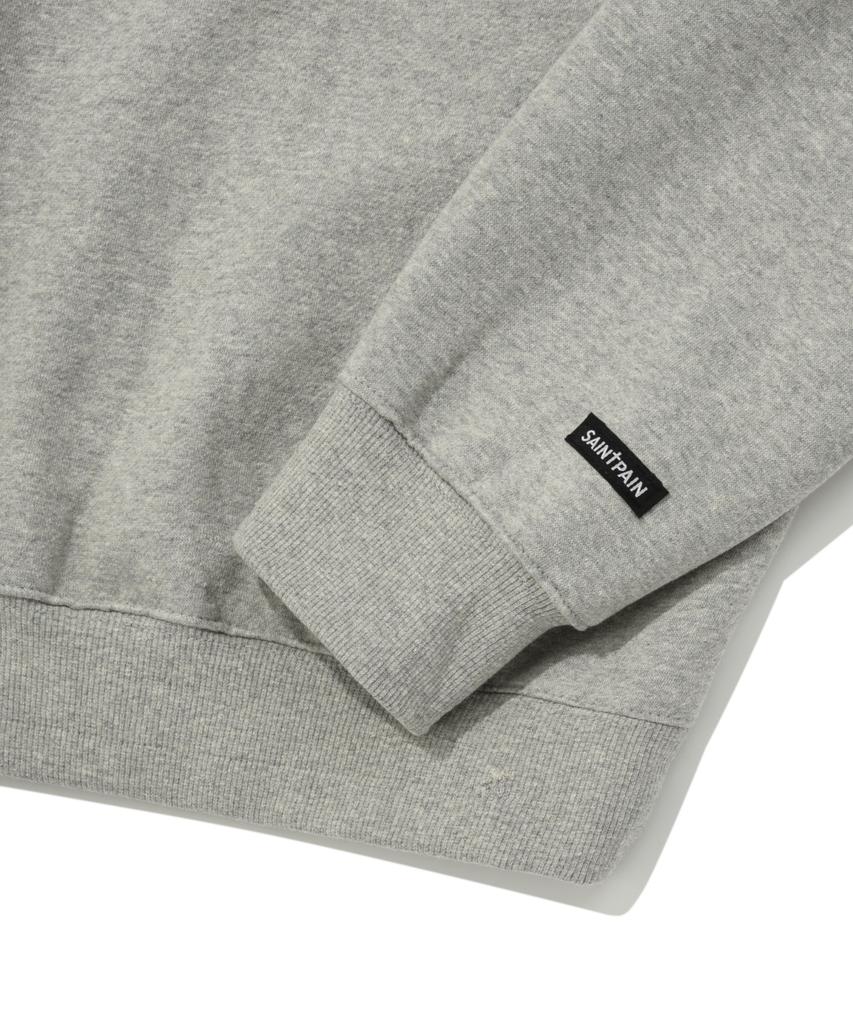 SAINTPAIN Sp Pray Hands Crewneck - Melange Gray