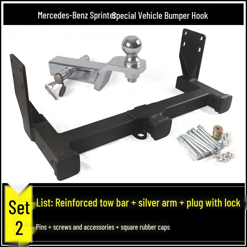 Compatible Mercedes-Benz Sprinter, V-Class, B-Class RV Tow Hook and Rear Trailer Hitch Adapter