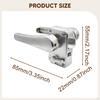 RV Toilet Door Lock Bathroom Metal Furniture Hardware Easy Installation Latch Level for