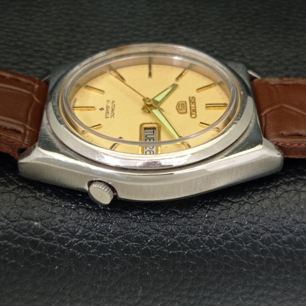 ВИНТАЖНЫЕ АВТОМАТИЧЕСКИЕ ЧАСЫ SEIKO 5 7009A ЯПОНИЯ МУЖСКИЕ ОРИГИНАЛЬНЫЙ ЦИФЕРБЛАТ a500514-2