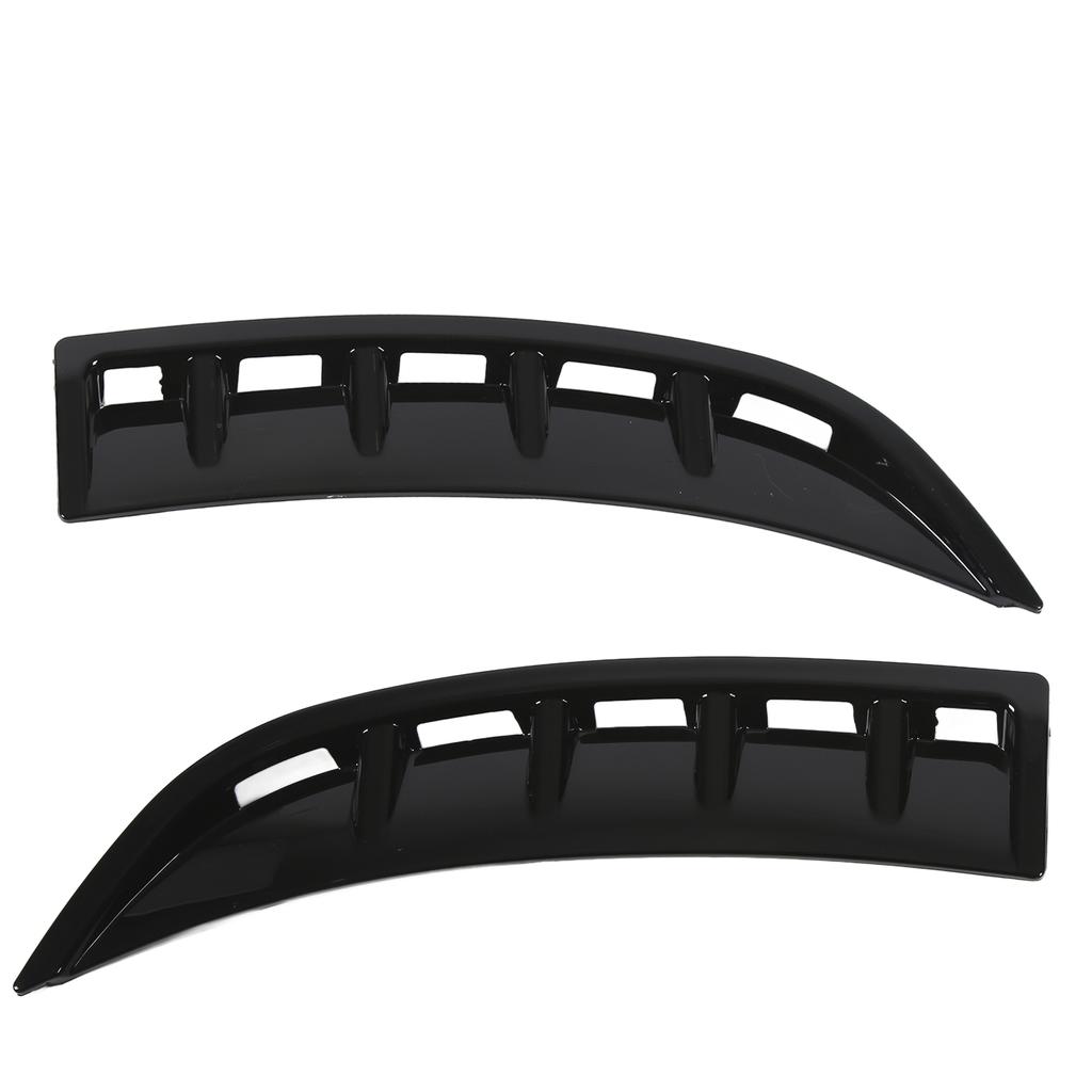 Front Bumper Spoiler Canard Glossy Black Replacement for Mercedes Benz CLA C118 X118 AMGLine 2020+