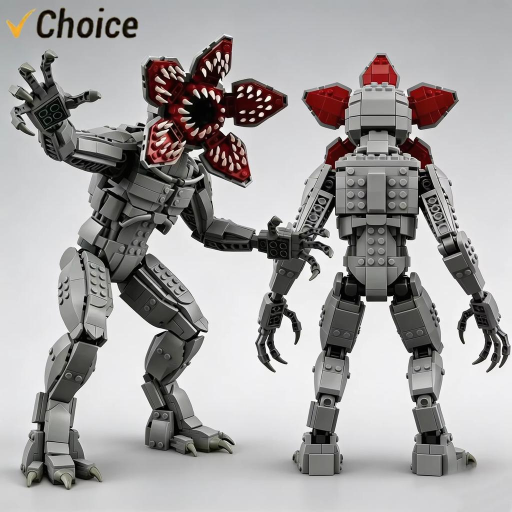 2026 New Series Demon Dog Demogorgon Carnivorous Plant Building Blocks Sci-Fi Thriller TV Play Monster Model Assembly Toys Gifts