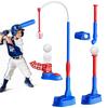 EagleStone Baseball Toy, 4-in-1 Baseball Toy Set with Batting Machine, Automatic Pitching Machine, Manual Setup, 6 Baseballs, Kids' Baseball