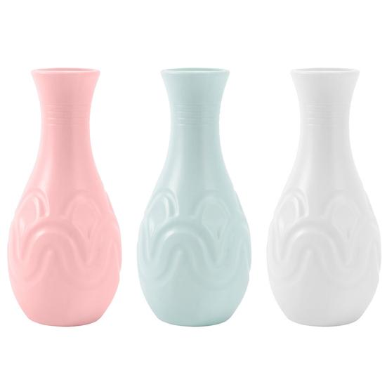 Элегантная небьющаяся невыцветающая ваза с имитацией керамической глазури для стола, комнатное растение, товары для дома