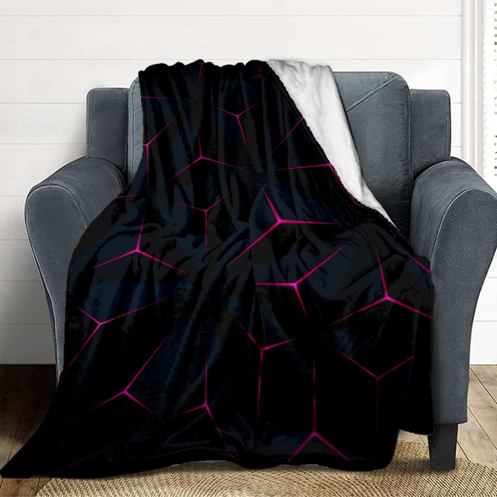 Geometric Flannel Blanket Throw Blanket Soft Warm Sofa Bed Camping Car home Decor Unique Christmas Gift C9302664