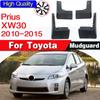 Автомобильные брызговики для Toyota Prius XW30 2010-2015 Fender, брызговики, аксессуары для брызговиков 2011 2012 2013 2014