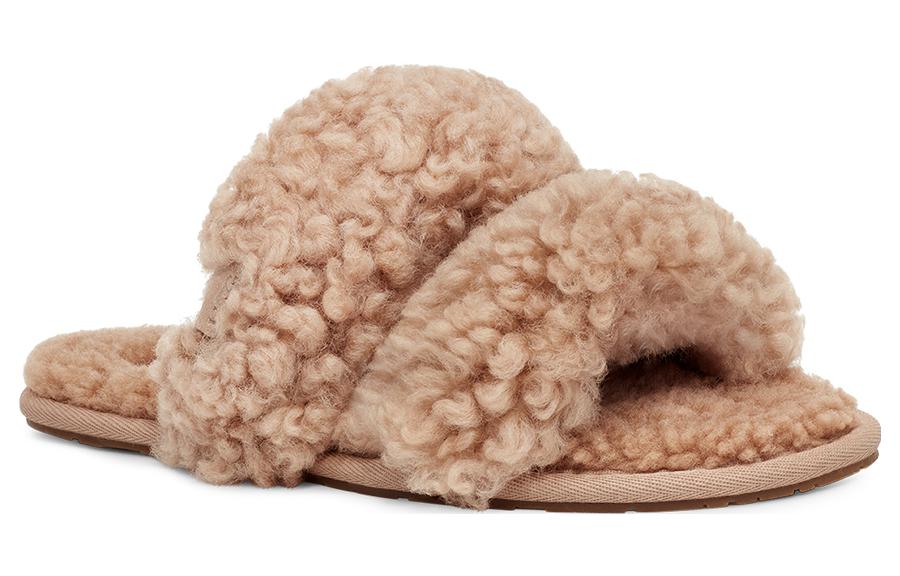 UGG Мягкие, удобные, легкие мюли, тихие шлепанцы-сабо, женские, цвет песочный 1130837-SAN